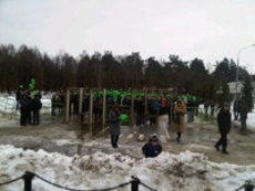 На протест в Жуковском подманивали шариками