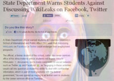 Госдеп США пообещал проблемы студентам, обсуждающим Wikileaks в соцсетях