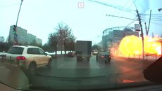 Опубликованы видео подрыва баллона в переходе метро Коломенская
