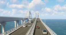 Мост в Крым будет светиться триколором